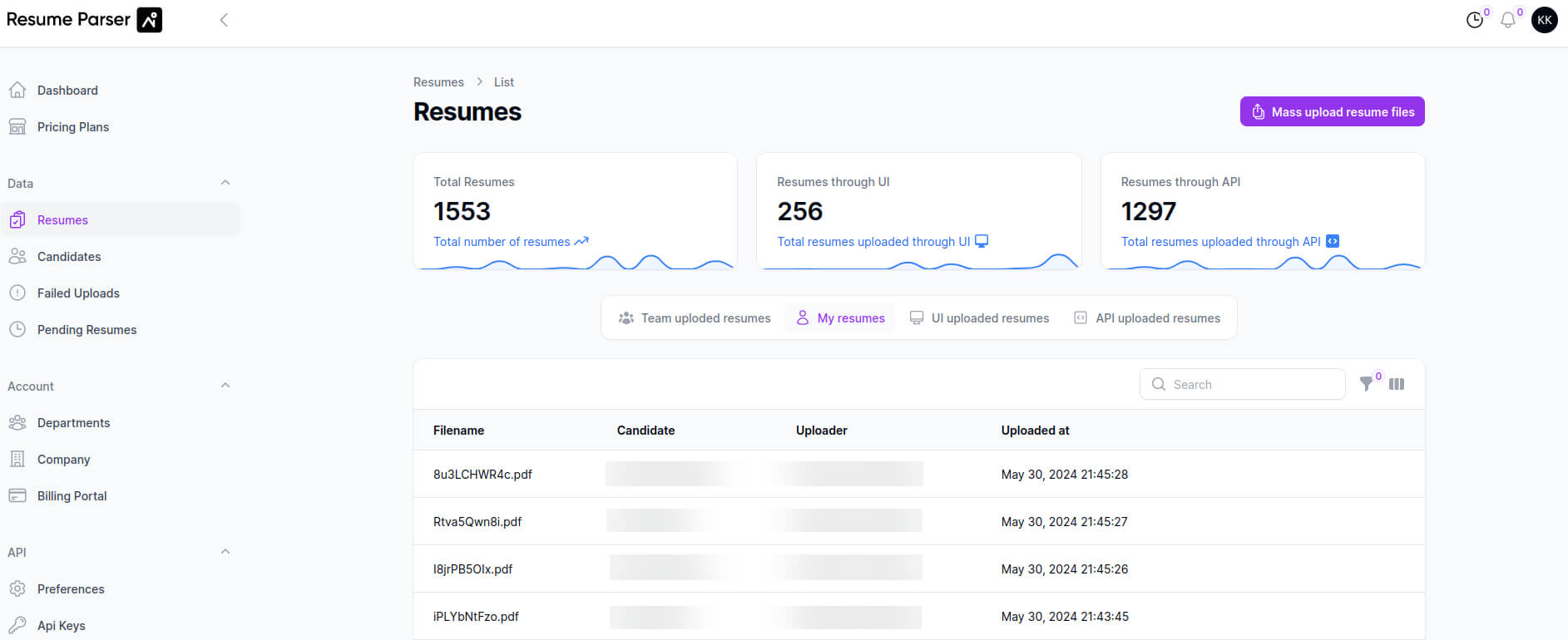 Resume Parser AI Multilingual CV Parser With OCR ATS API